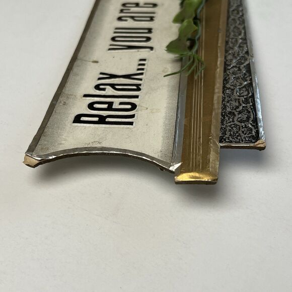 Vintage Oertel's Real Draft Beer Sign Relax You Are Among Friends Breweriana - Picture 13 of 16